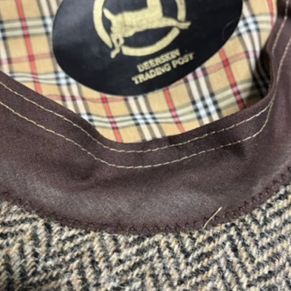 VTG Harris Tweed Flat Cap Baretta Newsboy Hand Woven Wool - Picture 8 of 8